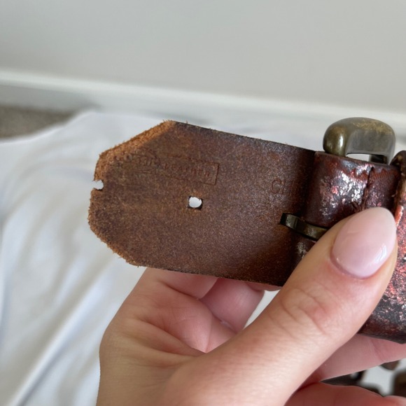 Vintage‎ Fossil Genuine Leather Foil Woven Belt main image 4